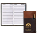 Address Book w/ Delano 2 Tone Vinyl Cover & Flat Gold Pen